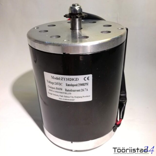 Elektrimootor 24V 500W 2500rpm 1020 DC