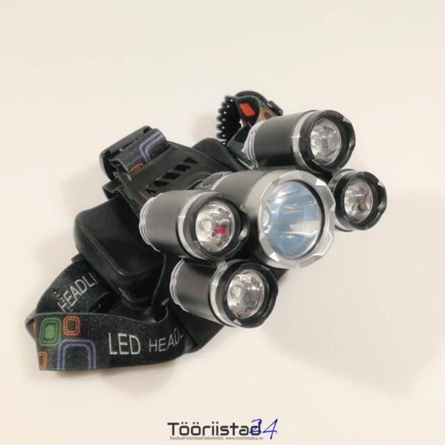 Led pealamp  5x XML-T6 + 2x AKU 9900mAh