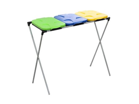 Prügikotiraam kolmele kotile. Prügi sorteerimiseks-G71260-1