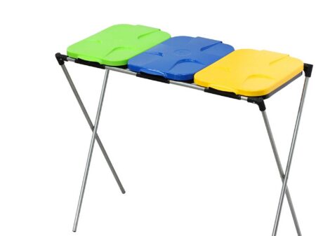 Prügikotiraam kolmele kotile. Prügi sorteerimiseks-G71260-2