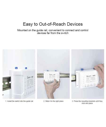SONOFF 4CHPROR3 4 Gang Wi Fi DIY Smart Switch With RF Control M0802010004 11 – 3 – Tööriistad24