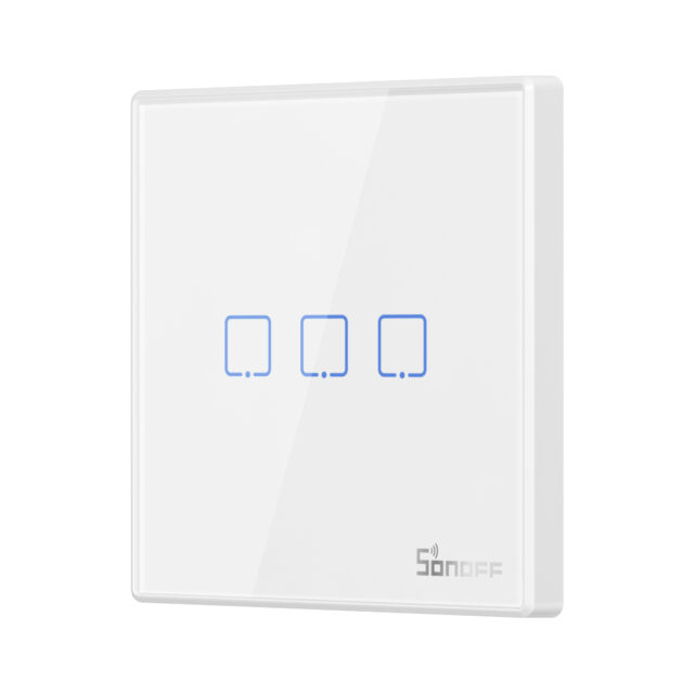 SONOFF T2EU3C-RF juhtmeta puutetundlik seinalüliti