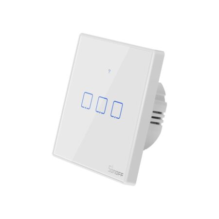 SONOFF T2EU3C Wi-Fi + RF  puutetundlik seinalüliti