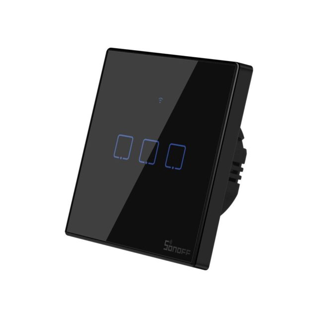 SONOFF T3EU3C Wi-Fi + RF  puutetundlik seinalüliti