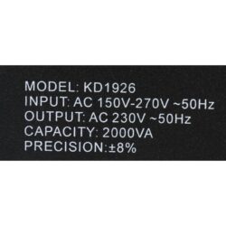 Pinge stabilisaator 2000VA 230V KD1926 11 – 11 – Tööriistad24