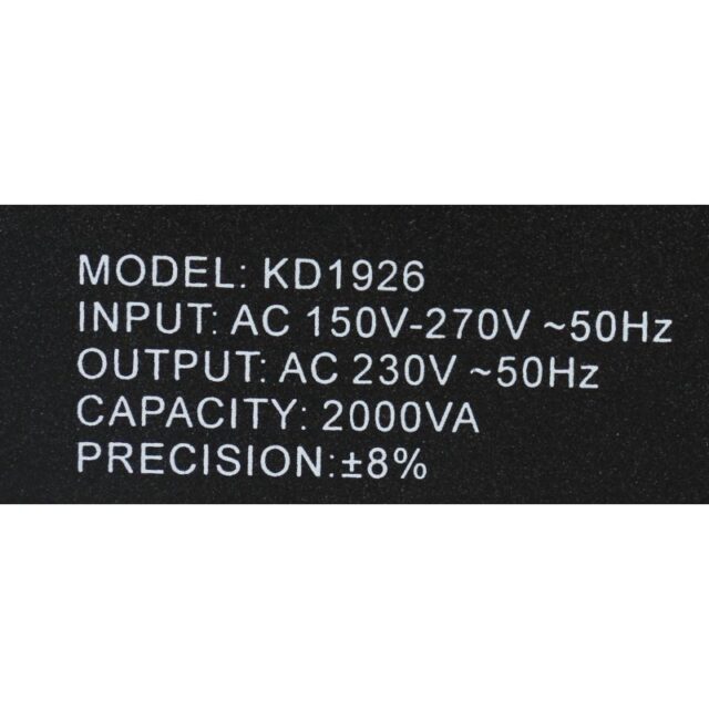 Pinge stabilisaator 2000VA 230V - Image 12