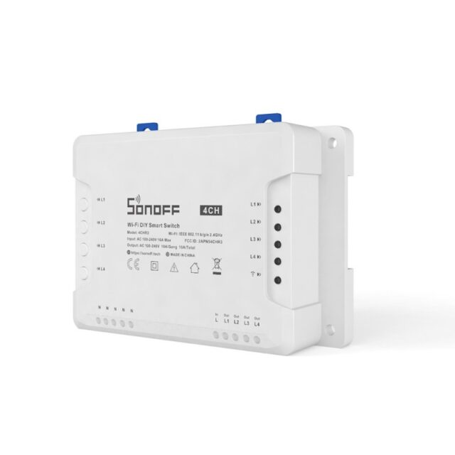 SONOFF 4CHR3 4 Gang Wi Fi DIY Smart Switch With RF Control M0802010003 1 – 2 – Tööriistad24