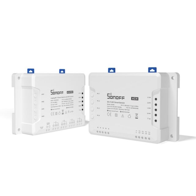 SONOFF 4CHR3 4 Gang Wi Fi DIY Smart Switch With RF Control M0802010003 2 – 3 – Tööriistad24