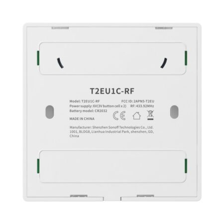 SONOFF T2EU RF 86 Type Wall Panel Sticky 433MHz Wireless RF Remote 2Gang M0802030010 2 – 1 – Tööriistad24