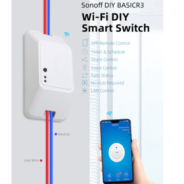 SONOFF BasicR3 Wi-Fi DIY  juhtmevaba nutilüliti - Image 7