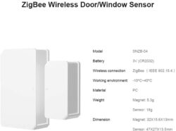 sonoff p SNZB 04 Zigbee ukse aknaandur 6920075776126 6 – 5 – Tööriistad24