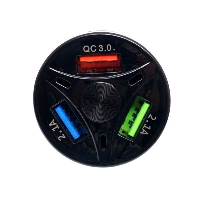 Autolaadija 3 USB LED-porti QUICK CHARGE - Image 5