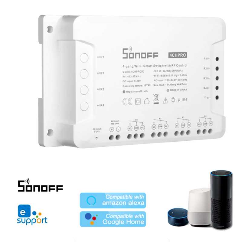 sonoff p 4CHPROR3 nutikas 4 kanali luliti M0802010004 1 – 28 – Tööriistad24