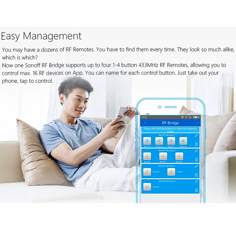 sonoff p RFBridge Bridge between RF Wi Fi Devices IM170619001 6 – 15 – Tööriistad24
