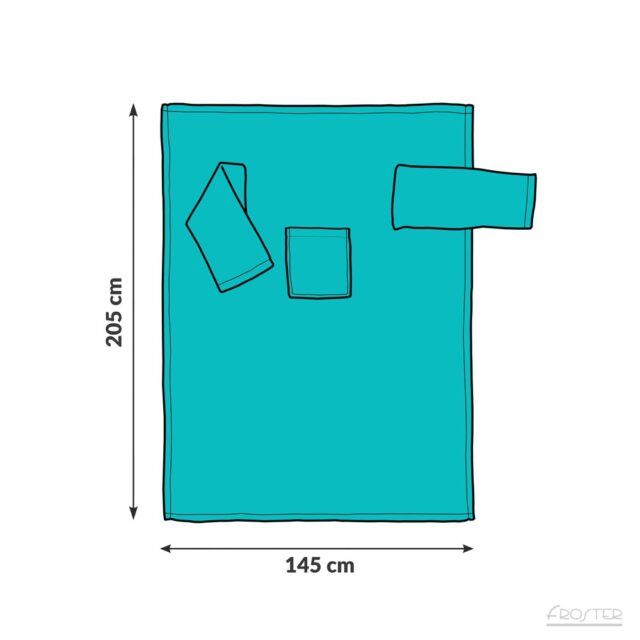 Varukatega pleed, tekk, hommukumantel - Mint - Image 4