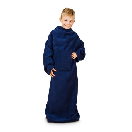 Varukatega pleed, tekk lastele - navy