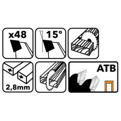 saeketas 255x30 48h puidule pm0898 2 – 5 – Tööriistad24