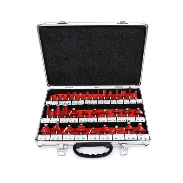 Ülafreeside komplekt 35 osa, puidufreesid saba 8mm KD