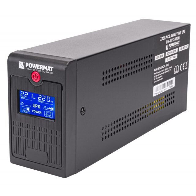 Katkematu toiteallikas UPS 800VA / 480W aku 1x 9Ah (12V)