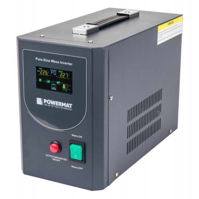 Puhas siinus inverter- UPS- laadija. 640 W / 800VA. 12V
