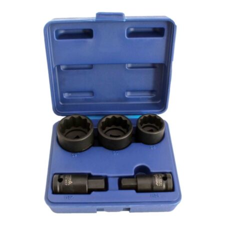 Löökpadrunite komplekt rummule 12-kant ja HEX 1/2" 32-24mm