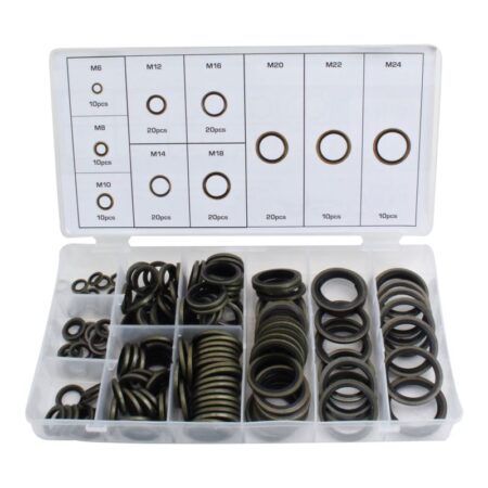 Tihendseibide komplekt kumm/metall 150osa
