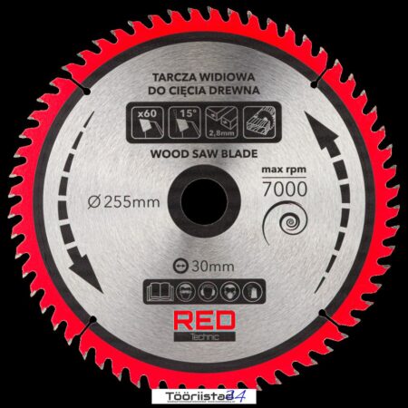 saeketaste komplekt 255 30mm hambad 24 40 60 80 104 RTZTWD0082 5 – 2 – Tööriistad24