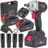 Akuga löökmutrikeeraja RED TECHNIC 20V 4Ah, 380Nm