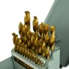 Puuride komplekt 28tk 1,5mm-13mm HSS TIN metallkarbis