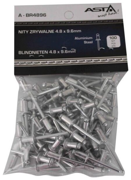 Alumiinium tõmbeneedid 4,8x9,6mm - 100 tk
