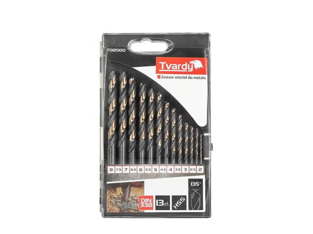 HSS metallipuuride komplekt 2.0-8.0mm, 13 tk