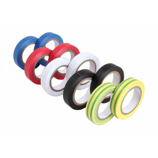 PVC isoleerteip 0,13mm x 12mm x 10m - 10 tk - Image 2