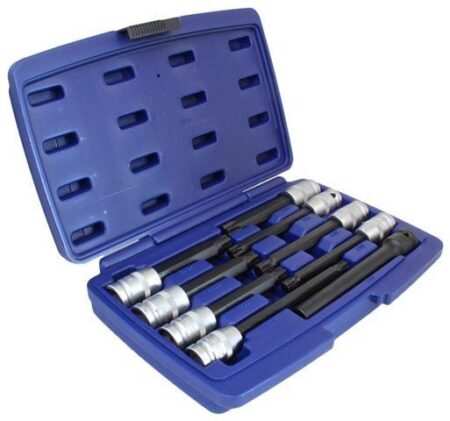 Silindripea padrunvõtmete komplekt 1/2'' 9-osaline