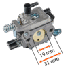 Karburaator mootorsaele RTPSP0035