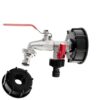 IBC komplekt: S60x6 adapter, 1/2" kraan 2xGZ 3/4"