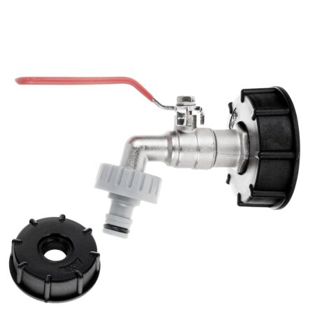 IBC komplekt: S60x6 adapter, 3/4" kraan GZ 1", kiirliide