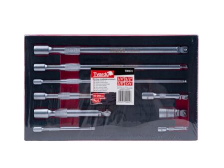Liigendiga pikenduste komplekt 1/4" 3/8" 1/2" CrV 9-osaline - liigendiga pikenduste komplekt 9osa T00131 14