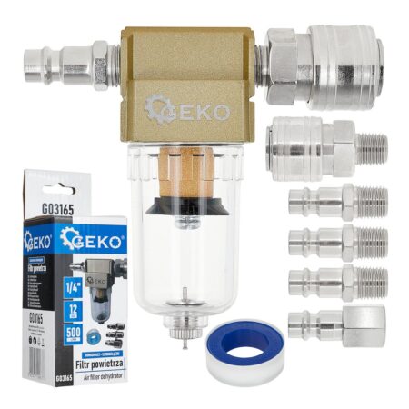 Õhufilter - vee-eraldaja 1/4" + kiirühendused