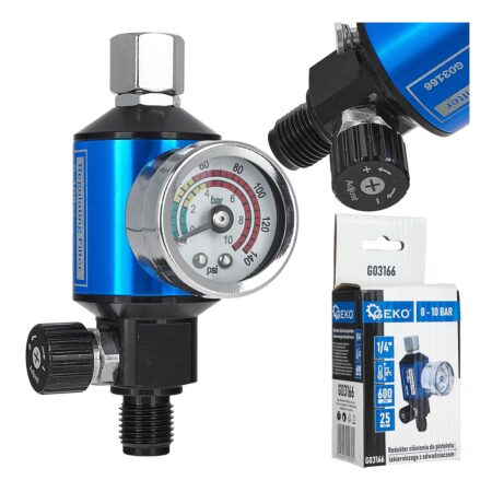 Värvipüstoli rõhureduktor vee-eraldajaga 1/4"