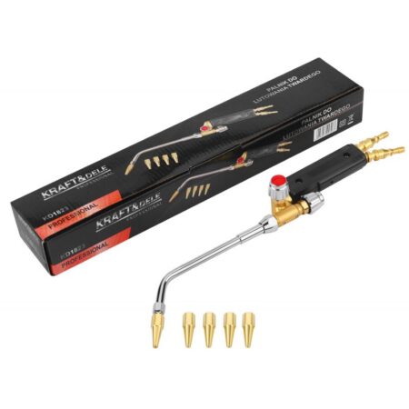 Gaasipõleti kõvajoodisega jootmiseks, 4 otsikut - Gaasispoleti kovajoodisega jootmiseks 4otsikut KD1823 1