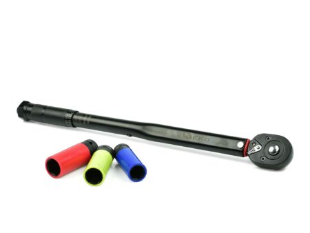 Momentvõti 1/2" 28-210Nm + valuvelje padrunid 3tk (Black HD) - dunamomeetriline voti 1 2 28 210nm 3 alumiiniumvelje padrunit G10068 3