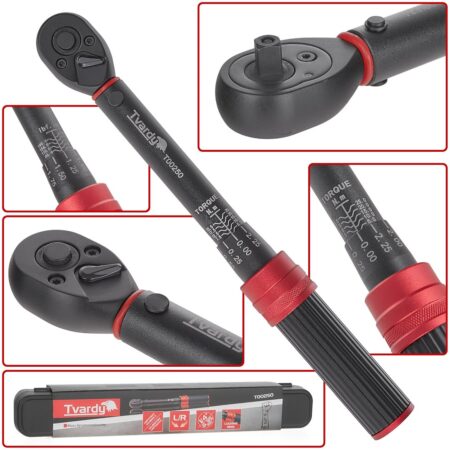 Momentvõti 1/4" 5–25 Nm TVARDY