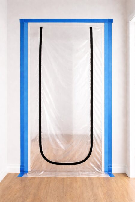 Tolmukaitse kile uksele lukuga (Tüüp U) 220x120cm - tolmukardin uksele 220x120cm u tuupi G66405 2