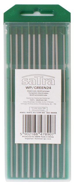 TIG keevituselektrood, volfram 2.4mm (roheline) 1 tk