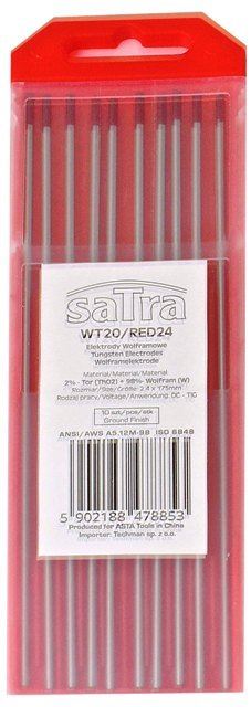 Volframelektrood 2.4/178mm DC-TIG 2% (punane) 1tk